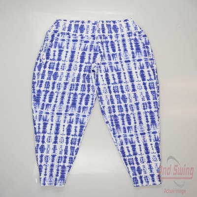 New Womens Greyson Luna Shibori Leggings Large L Blue MSRP $128