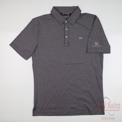 New W/ Logo Mens Travis Mathew Polo Small S Purple MSRP $90