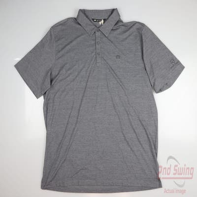 New W/ Logo Mens Travis Mathew Polo XX-Large XXL Gray MSRP $90