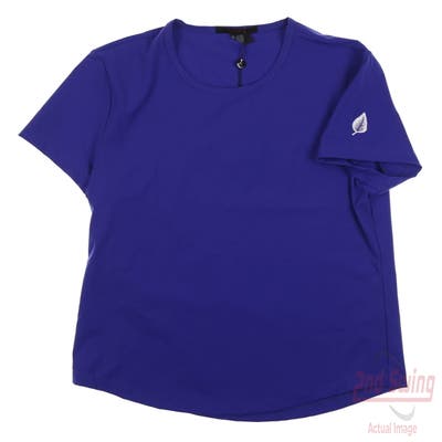 New W/ Logo Womens Greyson Selene T-Shirt Large L Purple MSRP $88