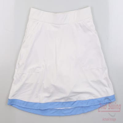 New Womens Peter Millar Golf Skort Medium M White MSRP $125