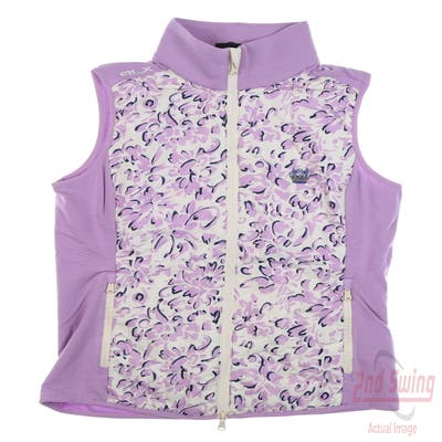 New W/ Logo Womens Ralph Lauren RLX Golf Vest X-Small XS Purple MSRP $198