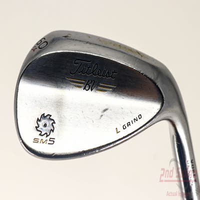 Titleist Vokey SM5 Tour Chrome Wedge Lob LW 60° 4 Deg Bounce L Grind Titleist SM5 BV Steel Wedge Flex Right Handed 35.0in