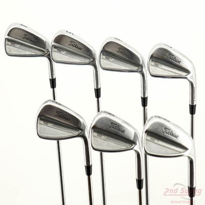 Titleist 2023 T100 Iron Set 4-PW Stock Steel Shaft Steel Stiff Right Handed +1/2"