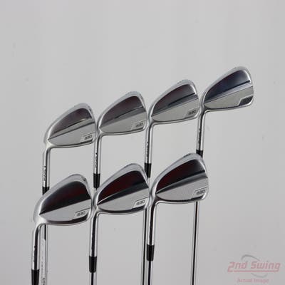 Ping i530 Iron Set 4-PW True Temper Dynamic Gold S300 Steel Stiff Left Handed Black Dot +1/4"