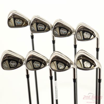 Callaway Rogue X Iron Set 6-PW AW GW SW Aldila Synergy Blue 60 Graphite Regular Right Handed STD