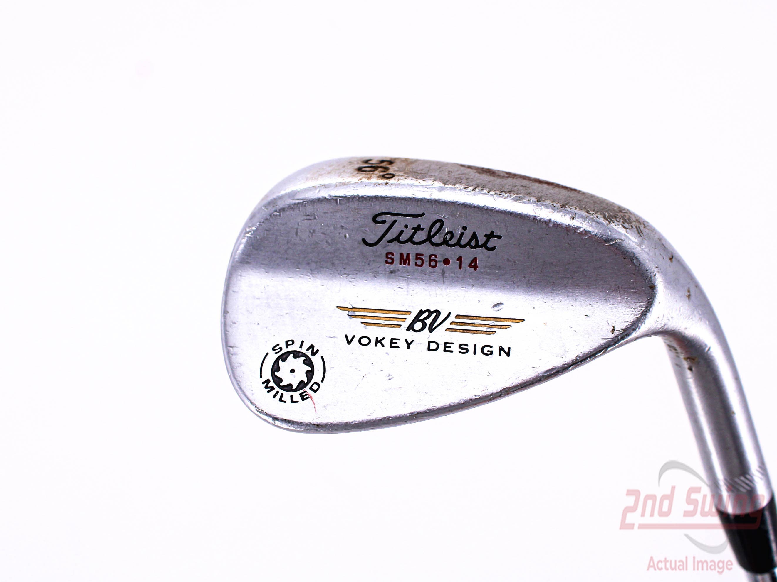 Titleist Vokey Spin Milled Wedge Sand SW 56° 14 Deg Bounce True Temper  Dynamic Gold Steel Wedge Flex Right Handed 35.5in