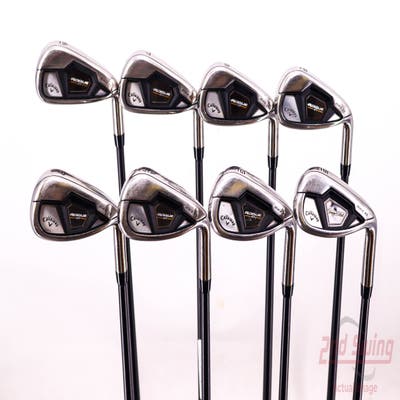 Callaway Rogue ST Max OS Lite Iron Set 6-PW AW GW SW Project X Cypher 50 Graphite Senior Right Handed 37.0in