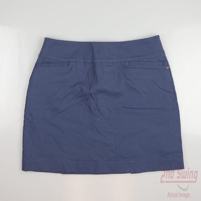 New W/ Logo Womens Fairway & Greene Golf Skort Large L Navy Blue MSRP $125