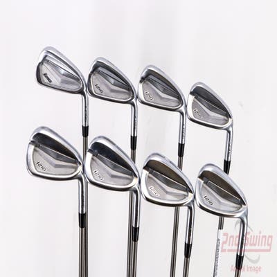 Ping i210 Iron Set 4-PW AW Aerotech SteelFiber i110cw Graphite Stiff Right Handed Blue Dot 38.5in