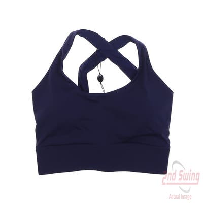 New Womens Greyson Sports Bra X-Small XS Navy Blue MSRP $68