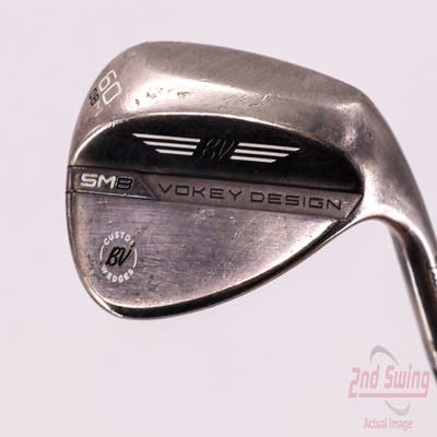 Titleist Vokey SM8 Brushed Steel Wedge Lob LW 60° 8 Deg Bounce M Grind Stock Steel Shaft Steel Wedge Flex Right Handed 35.25in