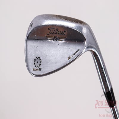 Titleist Vokey SM5 Tour Chrome Wedge Sand SW 56° 10 Deg Bounce M Grind Titleist SM5 BV Steel Wedge Flex Right Handed 35.25in