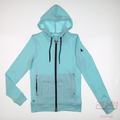 New W/ Logo Womens Puma Hooded Jacket X-Small XS Blue MSRP $155
