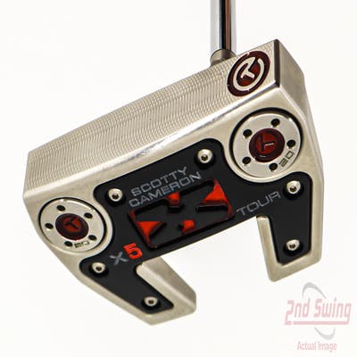 Titleist Scotty Cameron Tour X5 Welded Knucklehead Plumbers Neck Circle T Putter Steel Right Handed 34.5in W/ Headcover