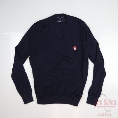 New W/ Logo Mens Fairway & Greene Sweater Small S Navy Blue MSRP $180