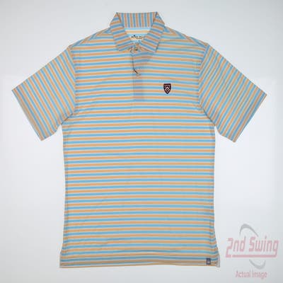 New W/ Logo Mens Peter Millar Polo Small S Multi MSRP $100