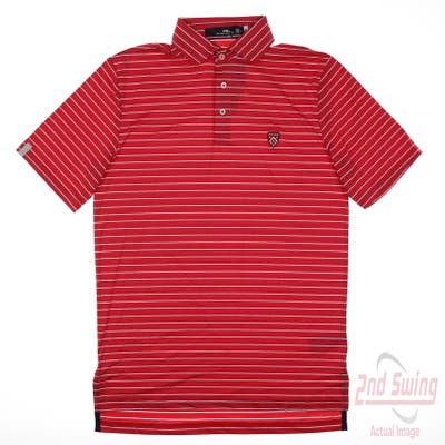 New W/ Logo Mens Ralph Lauren RLX Polo Small S Red MSRP $98