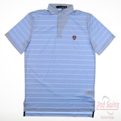 New W/ Logo Mens Ralph Lauren RLX Polo Small S Blue MSRP $108