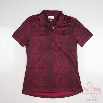 New W/ Logo Womens Greg Norman Polo Medium M Pink MSRP $