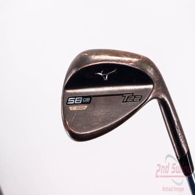 Mizuno T22 Denim Copper Wedge Lob LW 58° 8 Deg Bounce C Grind Dynamic Gold Tour Issue S400 Steel Stiff Right Handed 35.5in