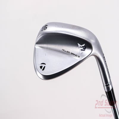 TaylorMade Milled Grind 3 Raw Chrome Wedge Lob LW 60° 12 Deg Bounce FST KBS Tour Steel Stiff Right Handed 34.5in