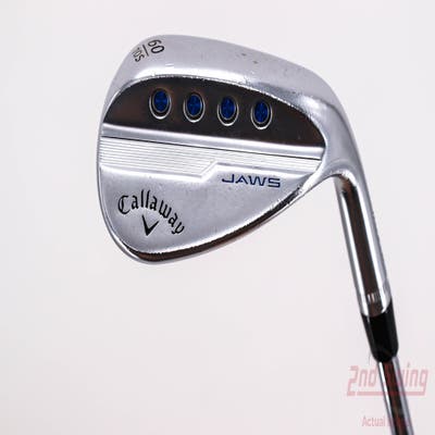 Callaway Jaws MD5 Platinum Chrome Wedge Lob LW 60° 10 Deg Bounce S Grind Dynamic Gold AMT S300 Steel Stiff Right Handed 36.0in