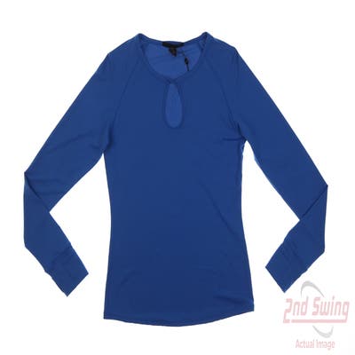 New Womens Greyson Long Sleeve X-Large XL Blue MSRP $118