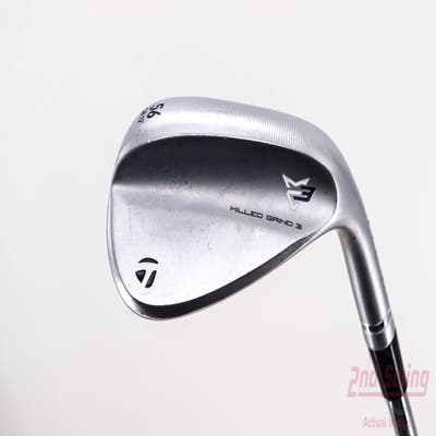 TaylorMade Milled Grind 3 Raw Chrome Wedge Sand SW 56° 12 Deg Bounce Dynamic Gold Tour Issue S200 Steel Stiff Right Handed 35.25in