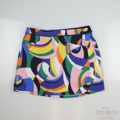 New Womens Ralph Lauren RLX Skort Large L Multi MSRP $90