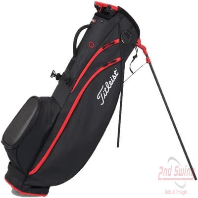 Mint 9.5 Titleist 2022 Players 4 Carbon-S Black/Black/Red Stand Bag