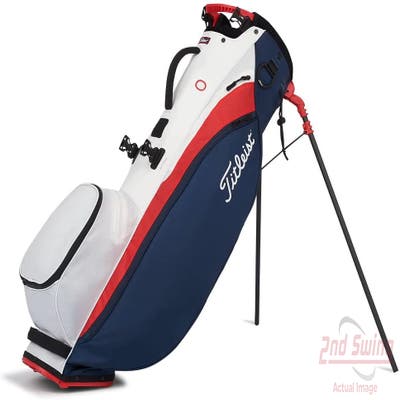 Mint 9.5 Titleist 2022 Players 4 Carbon-S Navy/White/Red Stand Bag