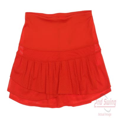 New Womens Lucky In Love Skort Large L Orange MSRP $70