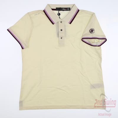 New W/ Logo Womens Ralph Lauren RLX Polo Small S Tan MSRP $100