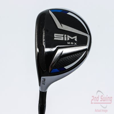 TaylorMade SIM MAX Fairway Wood 3 Wood 3W 15° Graphite Design Tour AD DI-7 Graphite Stiff Left Handed 43.25in