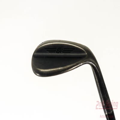 Titleist Vokey SM9 Jet Black Wedge Lob LW 60° 8 Deg Bounce M Grind Stock Steel Shaft Steel Wedge Flex Right Handed 34.75in