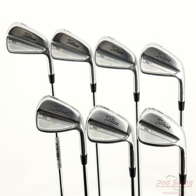 Mint Titleist 2023 T100 Iron Set 4-PW True Temper AMT White S300 Steel Stiff Right Handed +1/4"