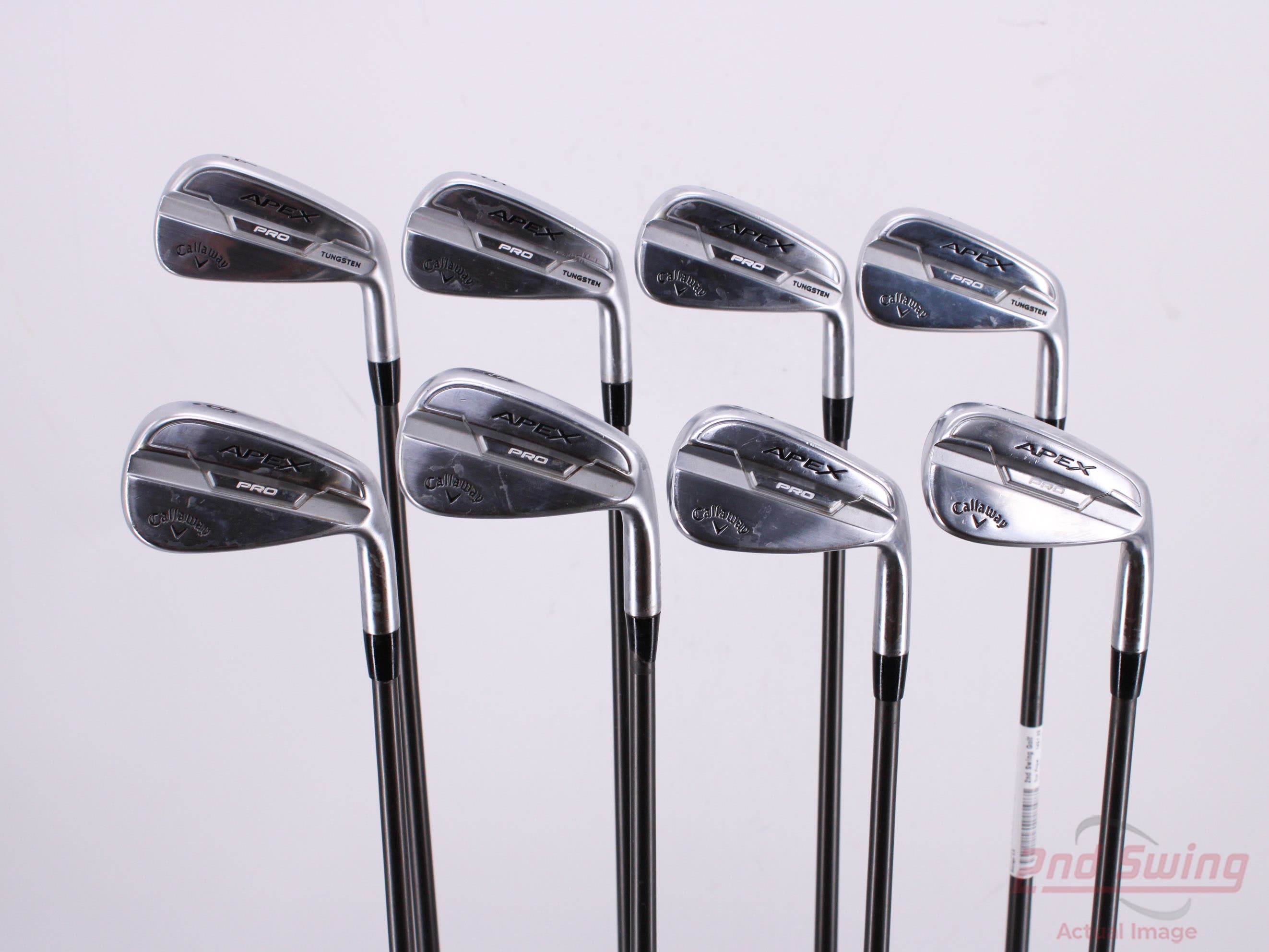 Callaway Apex Pro 21 Iron Set 4-GW UST Recoil 760 ES SMACWRAP BLK ...