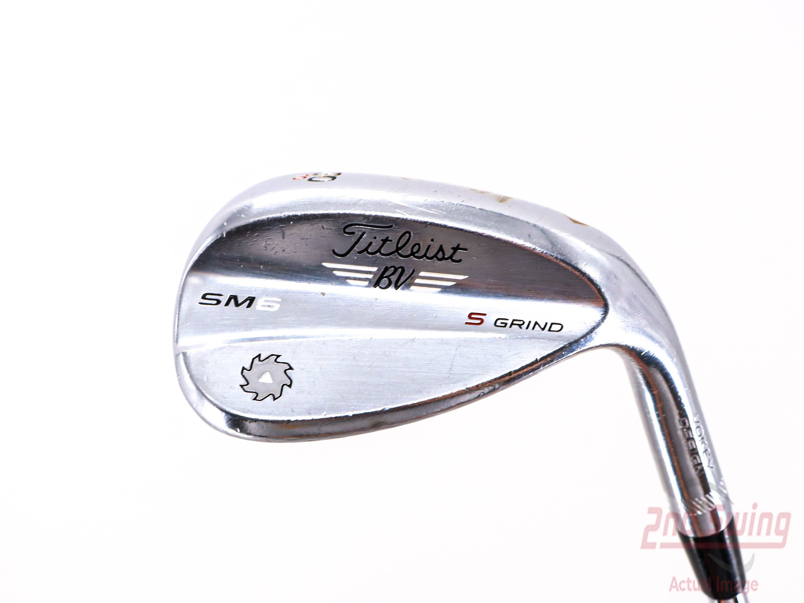 Titleist Vokey SM6 Tour Chrome Wedge Lob LW 60° 10 Deg Bounce S Grind SM6  BV Steel Wedge Flex Right Handed 35.25in