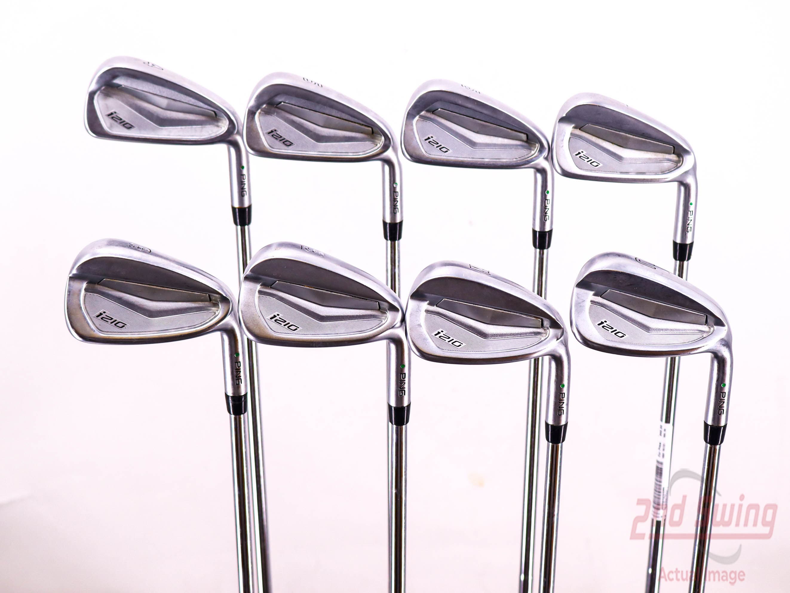 Ping i210 Iron Set 4-PW AW AWT 2.0 Steel Stiff Right Handed Green Dot 38.5in
