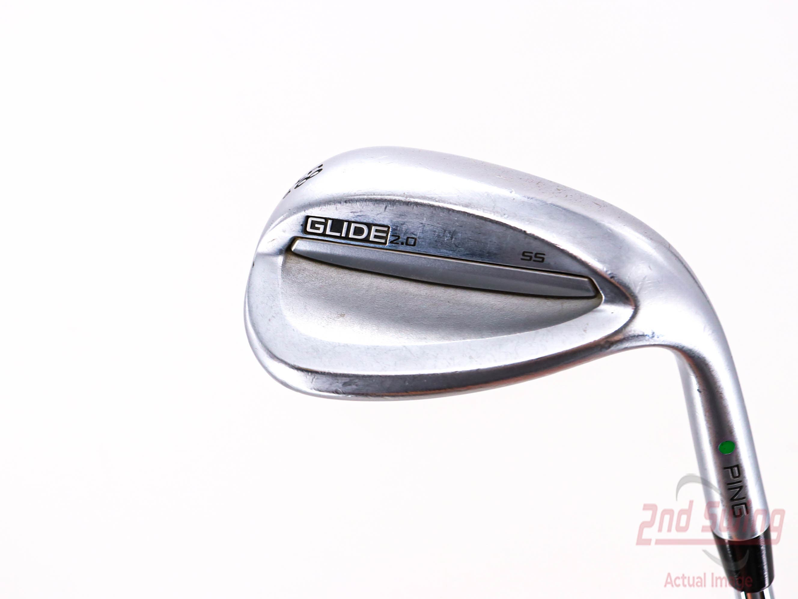 Ping Glide 2.0 Wedge Lob LW 58° 10 Deg Bounce True Temper Dynamic Gold  Steel Wedge Flex Right Handed Green Dot 36.0in