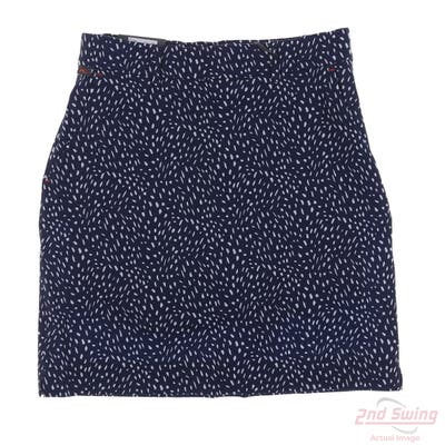 New Womens KJUS Ice Printed Skort 36 Navy Blue MSRP $149