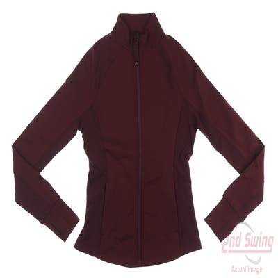 New Womens Greyson Full Zip Sweatshirt Small S Red MSRP $200