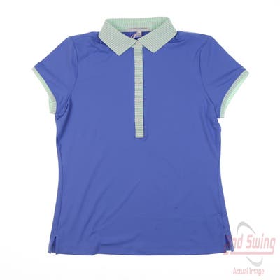 New Womens Fairway & Greene Polo Small S Blue MSRP $110