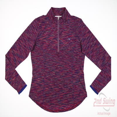 New W/ Logo Womens Zero Restriction 1/4 Zip Pullover Small S Multi MSRP $140