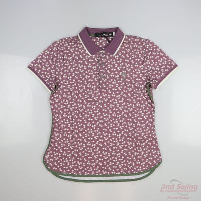 New W/ Logo Womens Ralph Lauren RLX Polo X-Small XS Purple MSRP $125