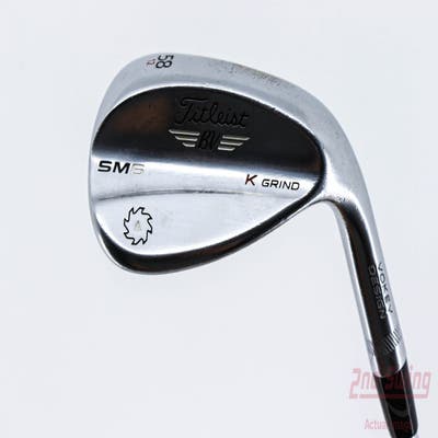 Titleist Vokey SM6 Tour Chrome Wedge Lob LW 58° 12 Deg Bounce K Grind SM6 BV Steel Wedge Flex Right Handed 35.0in