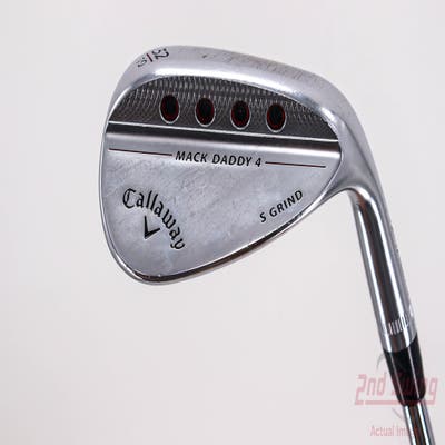 Callaway Mack Daddy 4 Chrome Wedge Gap GW 52° 10 Deg Bounce S Grind Dynamic Gold Tour Issue 115 Steel Wedge Flex Right Handed 35.25in