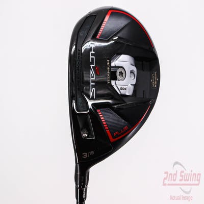 TaylorMade Stealth 2 Plus Fairway Wood 3 Wood 3W 15° Mitsubishi Kai'li Red 75 Graphite Stiff Left Handed 43.5in