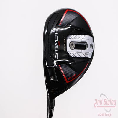 TaylorMade Stealth 2 Plus Fairway Wood 3 Wood 3W 15° Mitsubishi Kai'li Red 75 Graphite Stiff Left Handed 42.5in